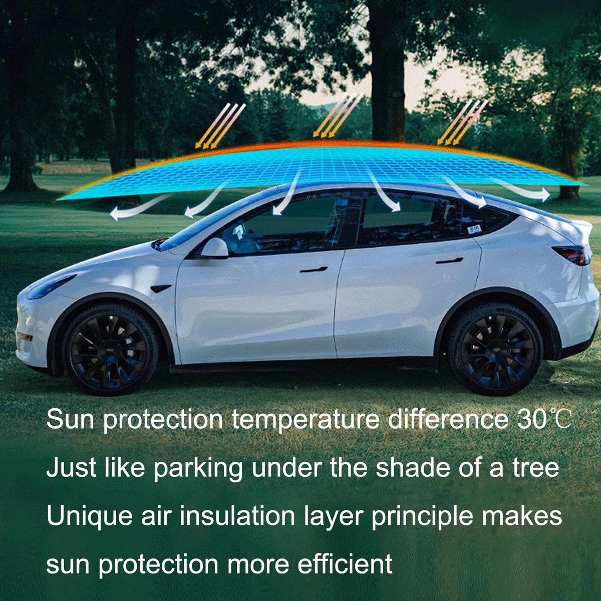 Tente De Toit De Voiture - Tente De Voiture EntièRement Automatique De 380 X 270 Cm avec Batterie De 5 000 Mah/TéLéCommande/Barre à Bagages, Pare-Soleil Auvent pour VéHicule,Grey