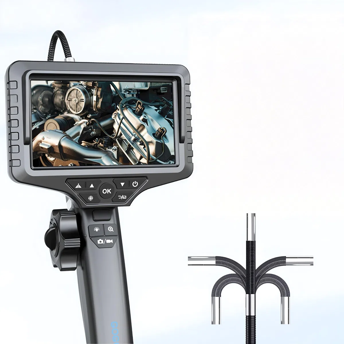 Caméra d'inspection GL-500M Endoscope 8,5 mm 5 m Objectif unique 1080P