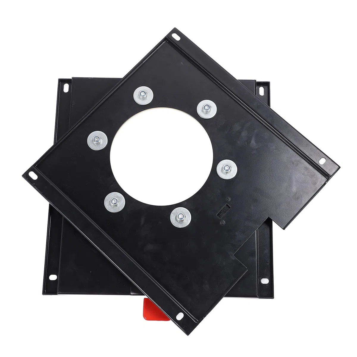 Base Pivotante de Siège Robuste, Rotation à 360 Degrés, Plaque de Montage de Plateau Tournant de Siège de Camping-Car en Acier au Carbone pour Camping-Car et Véhicule Commercial