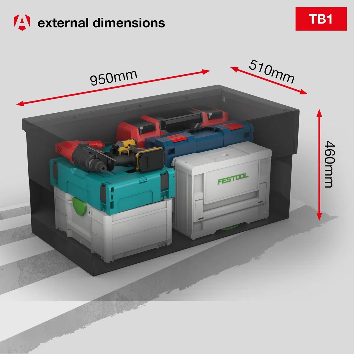 Armorgard Tuffbank TB1 Boîte de Rangement sécurisée pour camionnette
