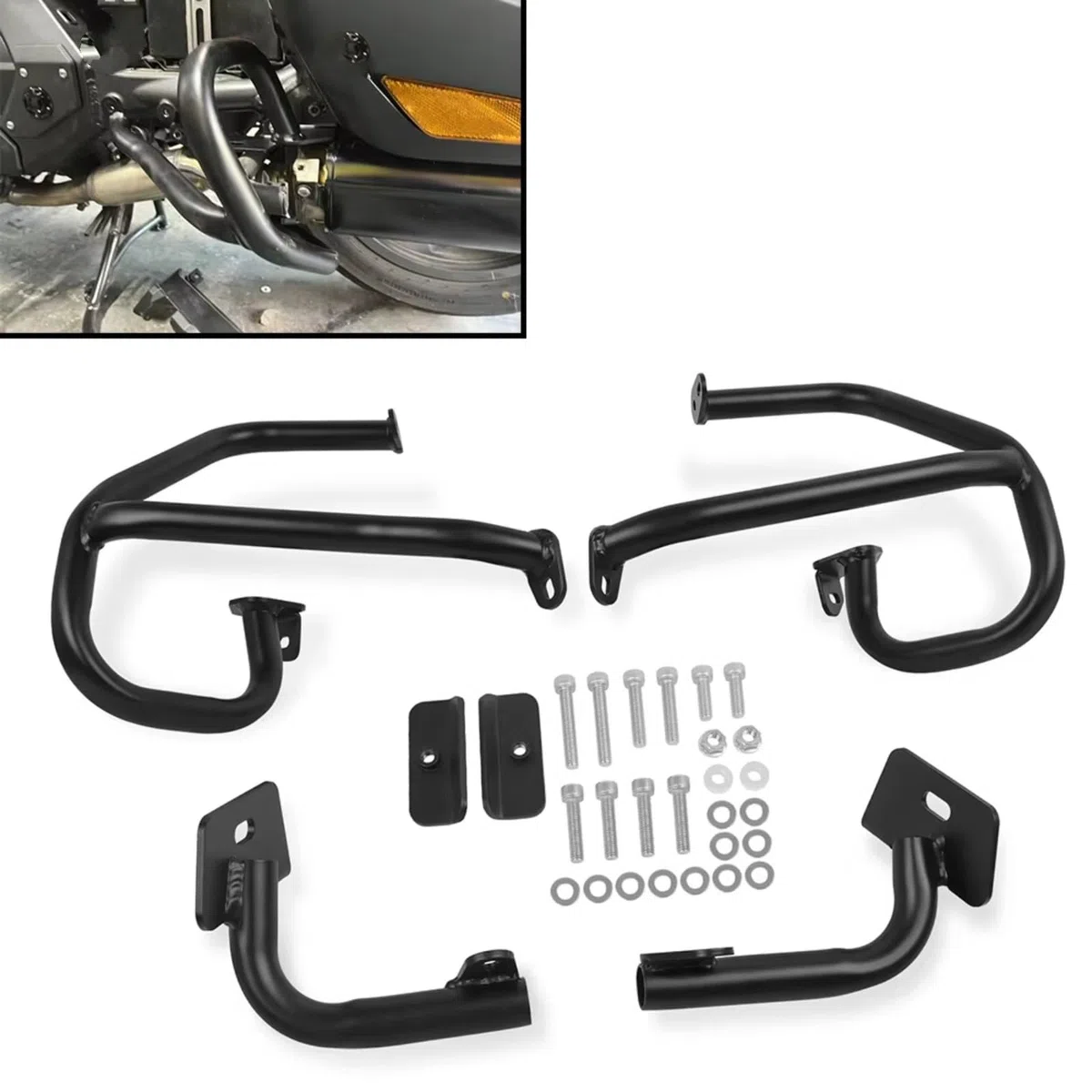 Compatible avec Goldwing 1800 GL1800 2018 – 2025 Barre Sécurité Arrière Moto Protection Moteur Bunper