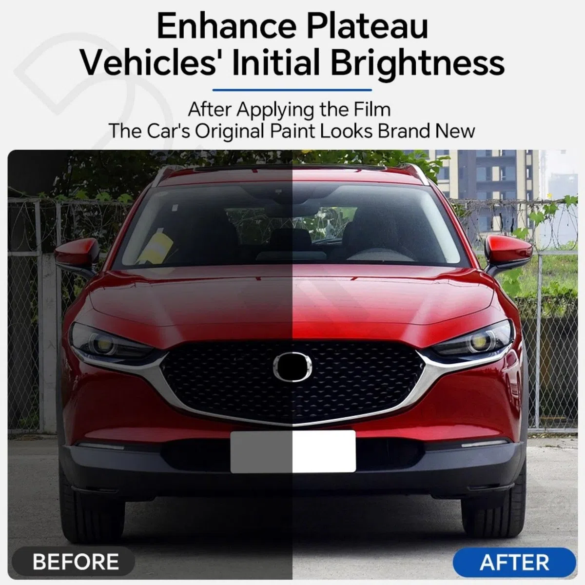 Film de protection de peinture PPF en TPU pour Mazda CX-30 2020-2025 - Ajustement personnalisé - Revêtement transparent - Résistant aux rayures et auto-cicatrisant - Accessoires de finition