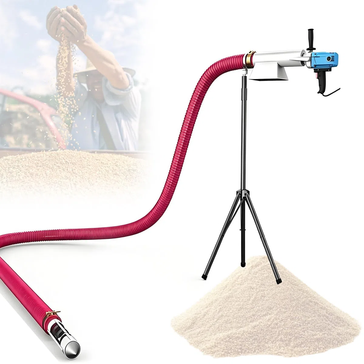 Pompe à succion à Vide électrique du système d'aspiration de Grain Portable pour Un Transfert de matériel Efficace