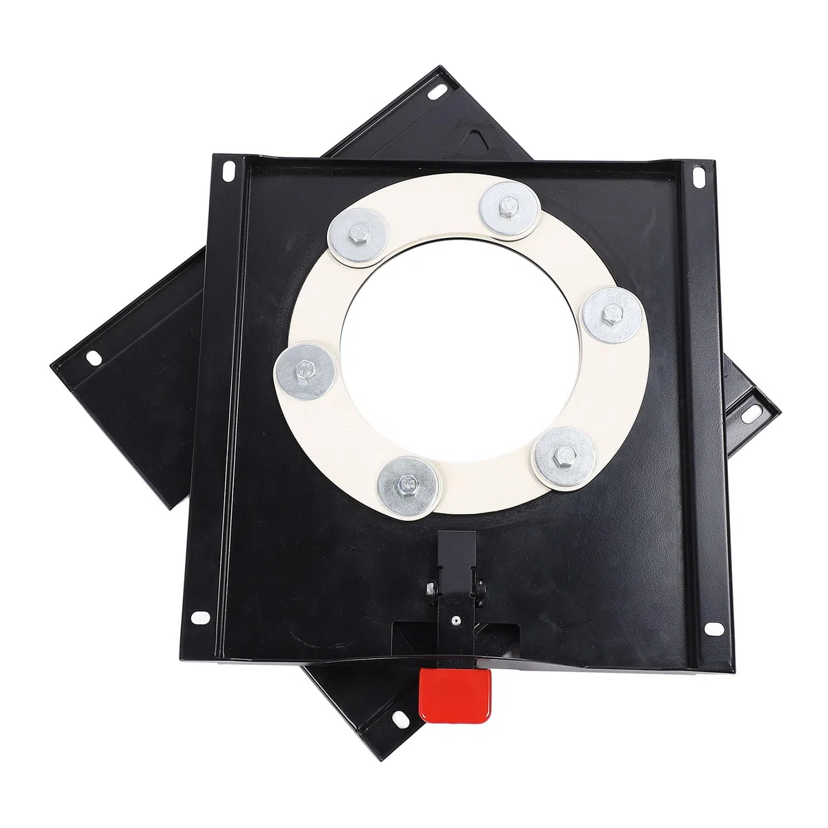 Base Pivotante de Siège Robuste, Rotation à 360 Degrés, Plaque de Montage de Plateau Tournant de Siège de Camping-Car en Acier au Carbone pour Camping-Car et Véhicule Commercial