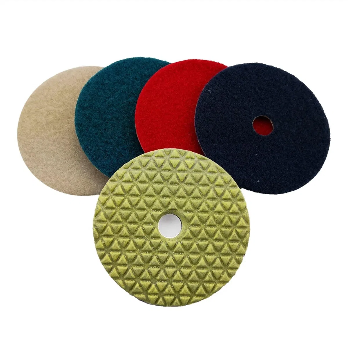 Lot de 10 tampons de polissage à sec diamantés de 100 mm, tampons de polissage for marbre de 4 pouces, à utiliser for le polissage des sols en béton et granit DPD01(50)
